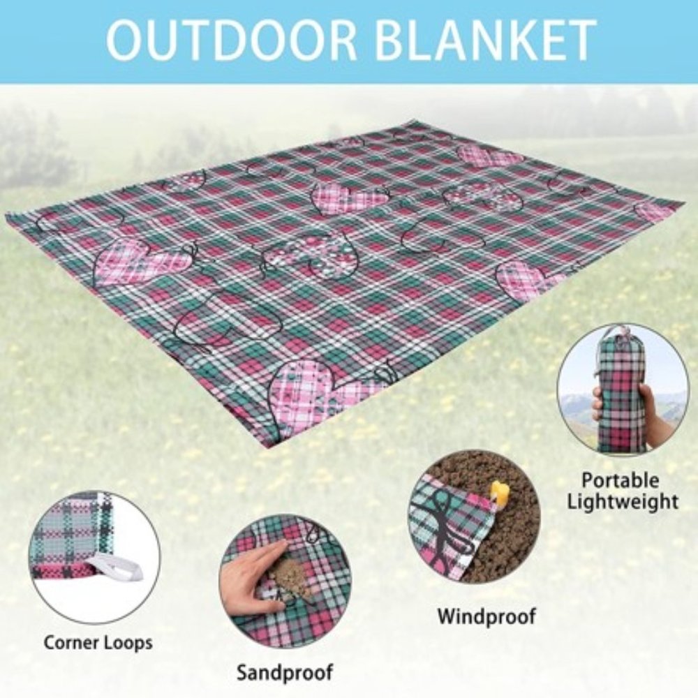 NWT Moss Rose Outdoor Family Picnic Mat